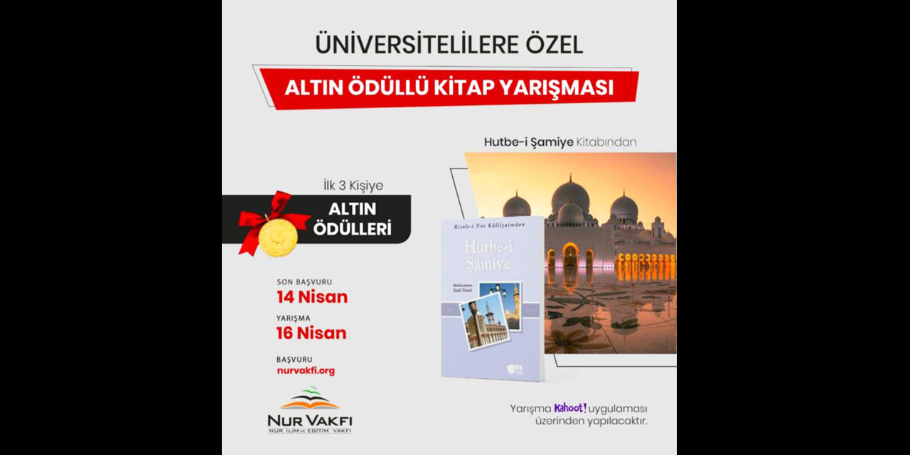 Üniversite öğrencileri için ‘Hutbe-i Şamiye’ yarışması