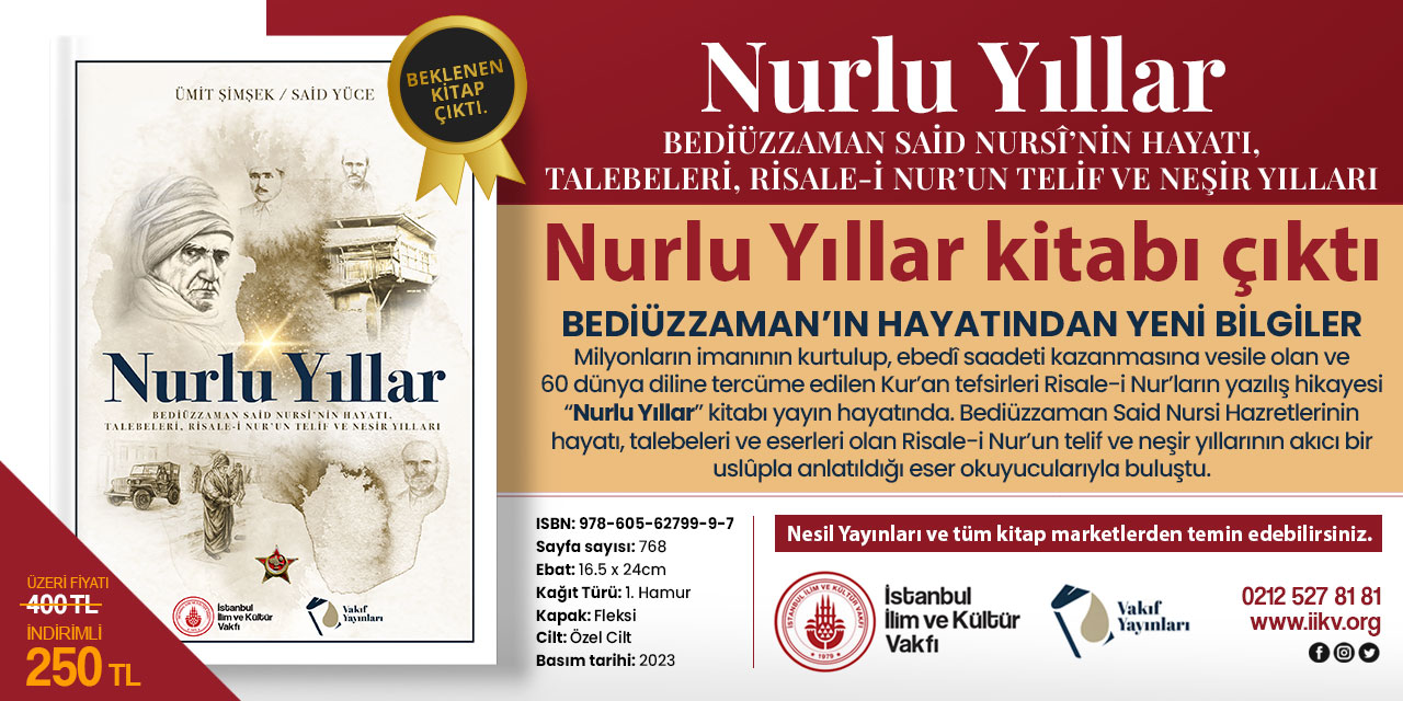 Nurlu Yıllar kitabı çıktı