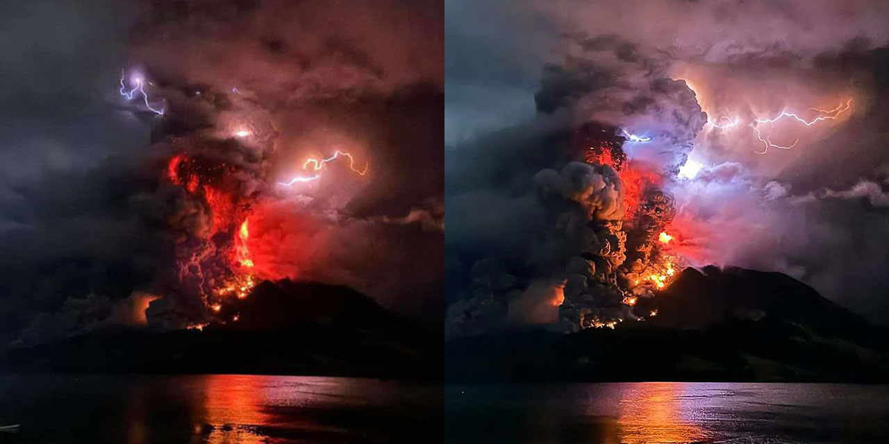 Endonezya'da yanardağ öyle bir patladı ki!