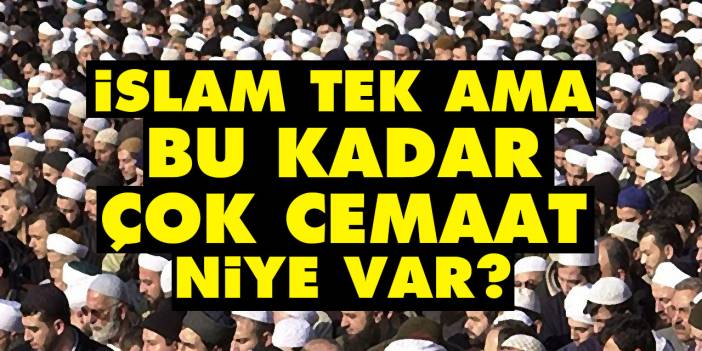 İslam tek ama bu kadar çok cemaat niye var?