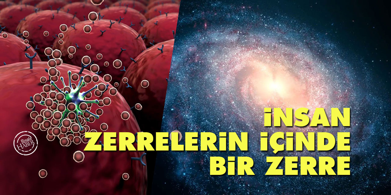 İnsan, zerrelerin içinde bir zerre