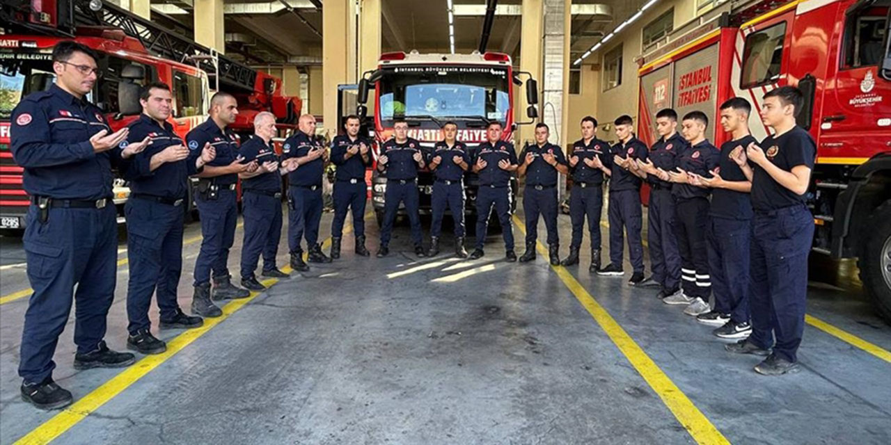 300 yaşındaki İstanbul İtfaiyesinin kahramanları göreve dua ile başlıyor