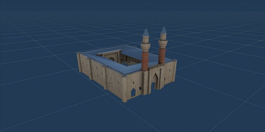 Gök Medrese'de hayata geçirilen 'Hololens' teknolojisi ziyaretçileri tarihte yolculuğa çıkarıyor