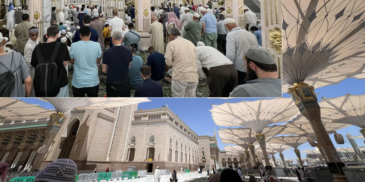 Peygamber şehri Medine'deki Mescid-i Nebevi