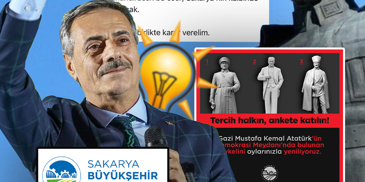 Ak Partili Sakarya Belediyesi, Atatürk heykelini yenilemek için milyonlar harcayacak
