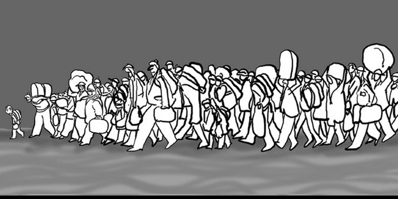 Göçe zorlanan Filistinliler