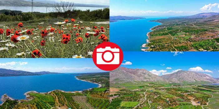 Karakaya Baraj Gölü'nde ilkbaharda tefekkürlük manzaralar