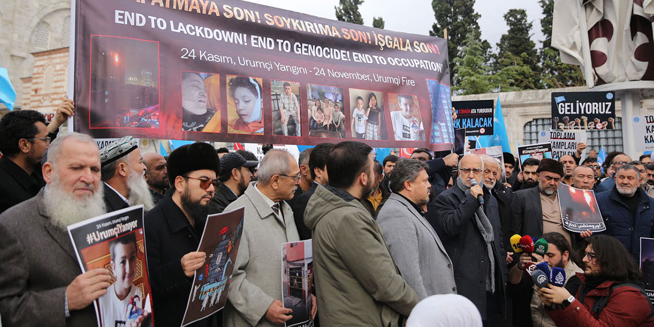 Çin'in Doğu Türkistan’da uyguladığı zulüm 77 ilde protesto edildi
