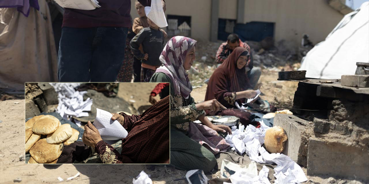 Gazze'deki Filistinliler, yakacak malzeme olarak kitap ve plastik kullanıyor