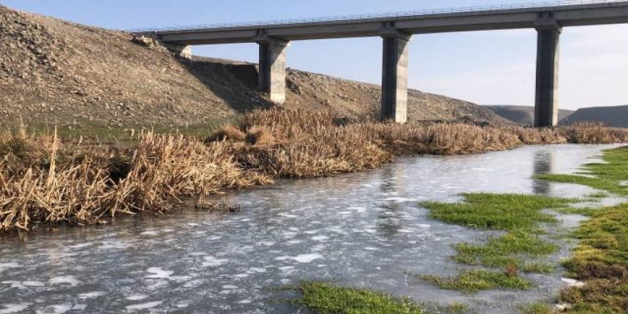 Kars buz kesti, araçların motorları dondu