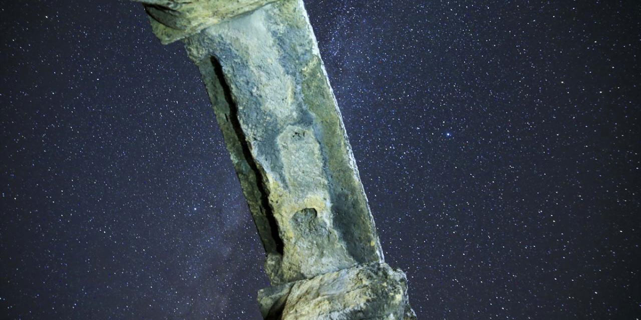 Uşak'taki Blaundos Antik Kenti'nde yıldızlı gece