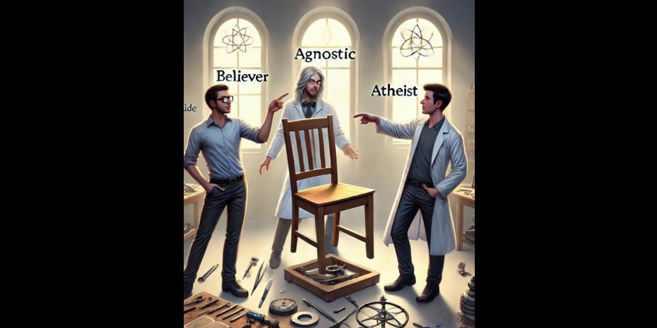 Allah'a inanan, agnostik ve ateistin sandalye tartışması