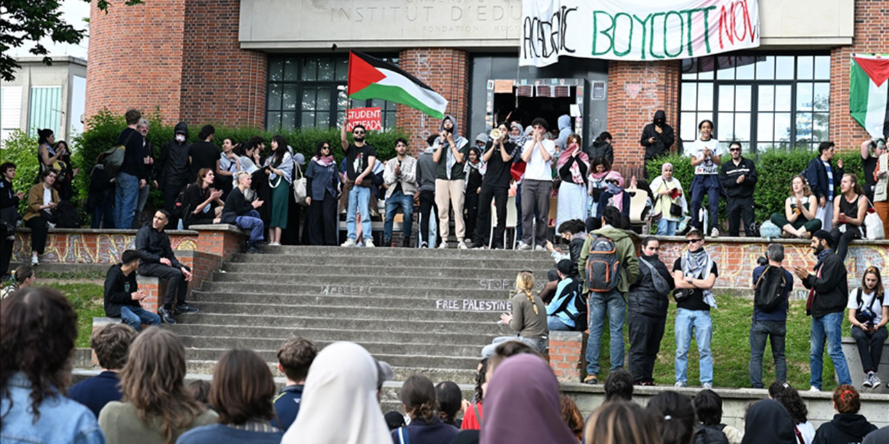 Belçika'da üniversite öğrencileri: İsrail teröristtir!