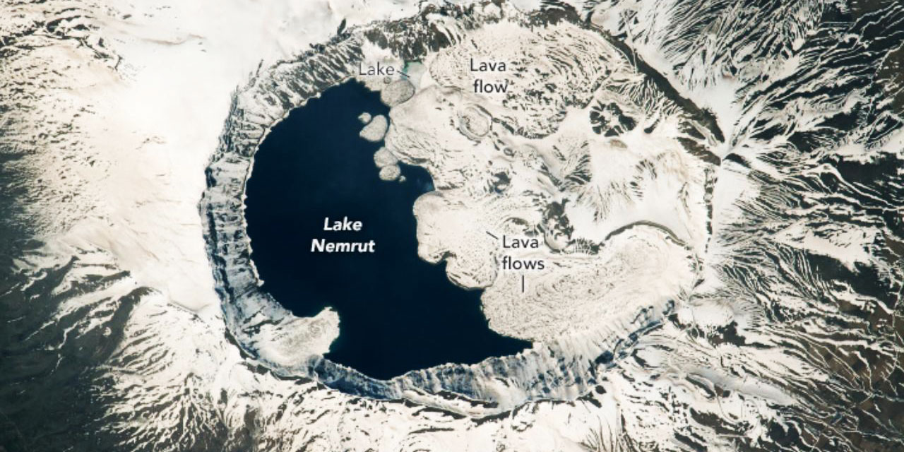 NASA astronotları Nemrut Krater Gölü'nü fotoğrafladı