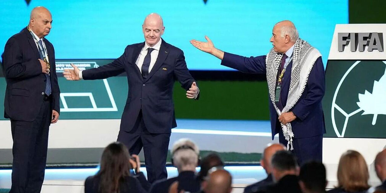 Filistinli Başkanın tepkisi hem FIFA'ya hem israile: Katille tokalaşmadı
