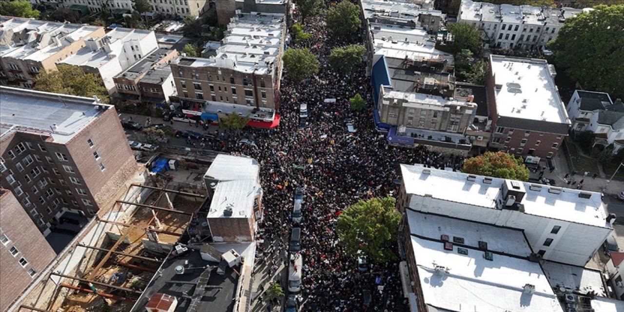 New York ve Washington'da Filistin'e destek gösterisi