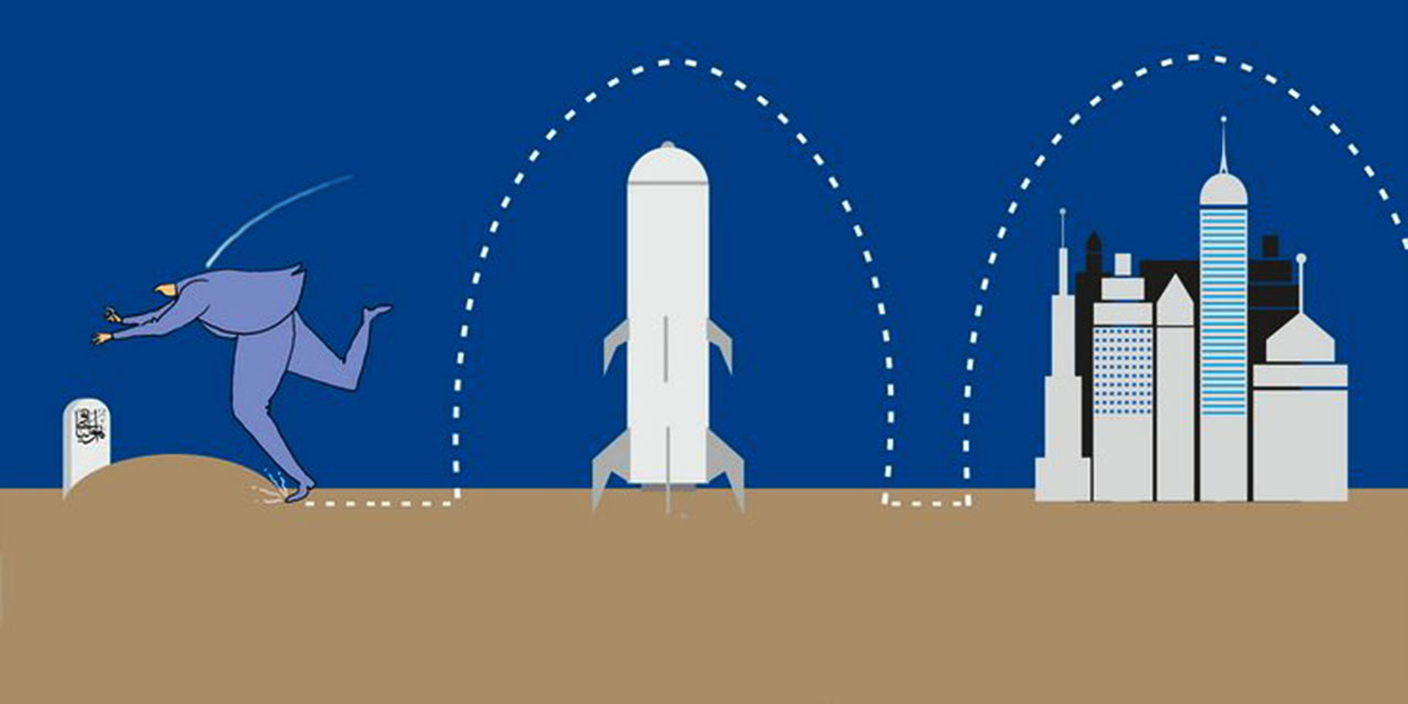 İnsan gökdelenleri, füzeleri aşar mezara takılır!