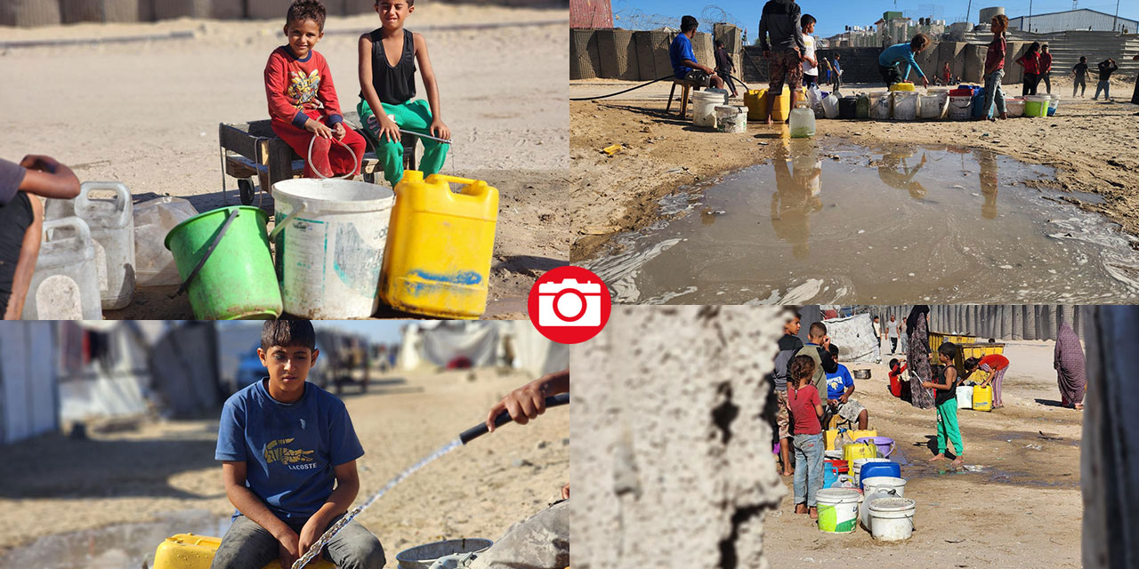 Gazze'deki su krizi devam ediyor