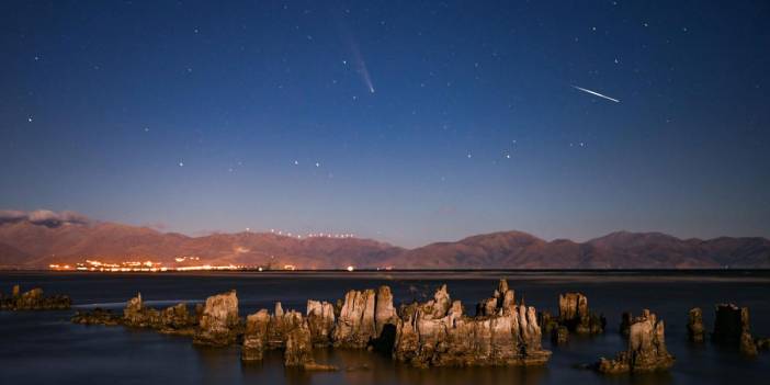 En parlak kuyruklu yıldız Van'da böyle göründü