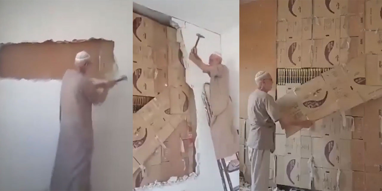 Kitaplarını duvarın arkasına gizleyen Suriyeli Ulvan konuştu