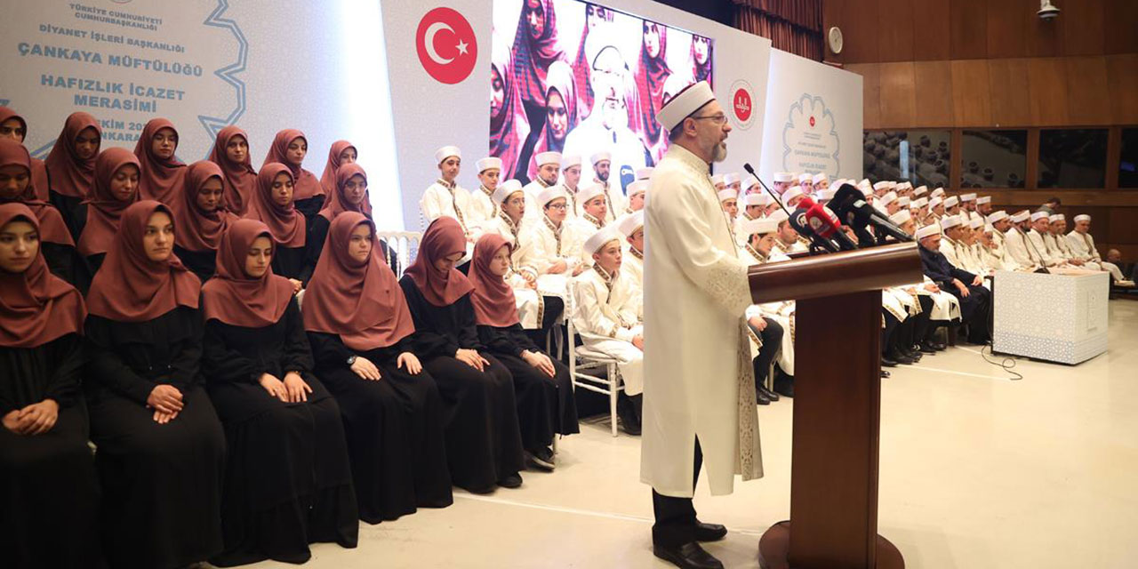 Ankara'nın Çankaya'sında 101 öğrenci hafızlık icazetini aldı