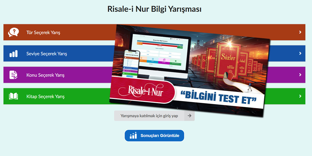 Risale-i Nur Bilginizi Test Etmeye Hazır Mısınız?
