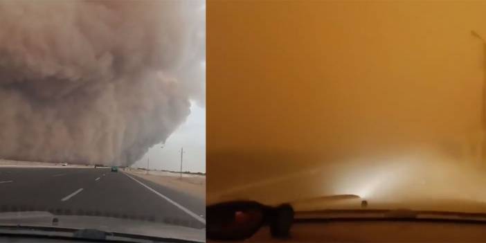 Mısır'da kum fırtınası: İçinde kayboldular!