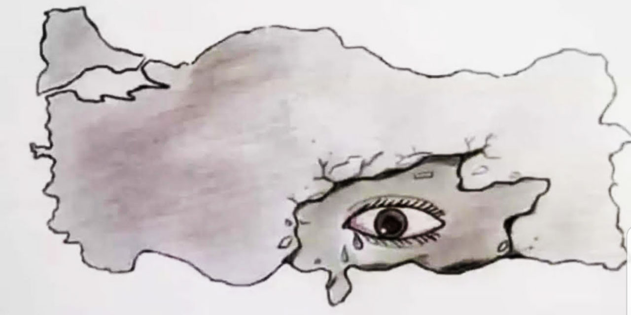 Enkaz oldu yüreğim, tüm milletim ağlıyor