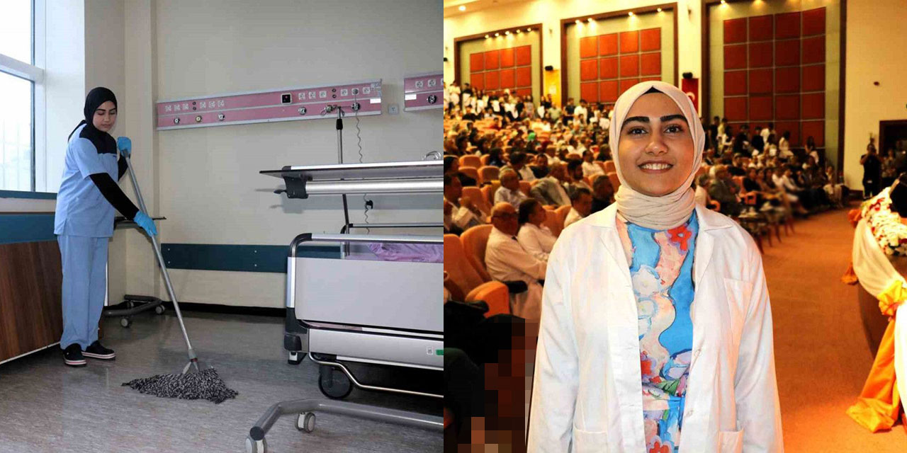 Temizlik personeli olarak çalıştığı hastanenin tıp fakültesini kazandı: Doktor olacak