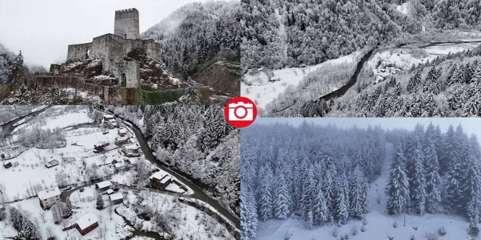 Zil Kale ve Ayder Yaylası beyaz rahmetle kaplandı