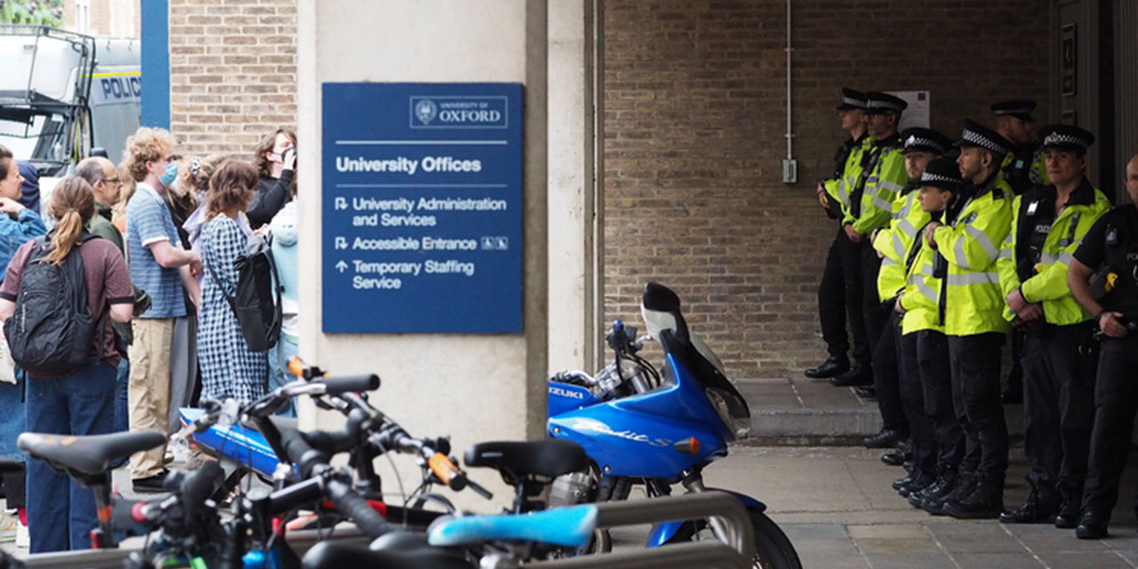 Oxford Üniversitesi öğrencileri Gazze için direniyor