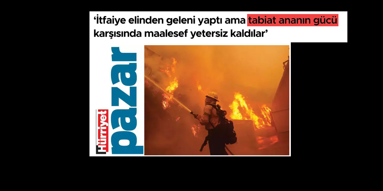 Amerika'daki yangında 'tabiat ana'nın gücü görülmüş!