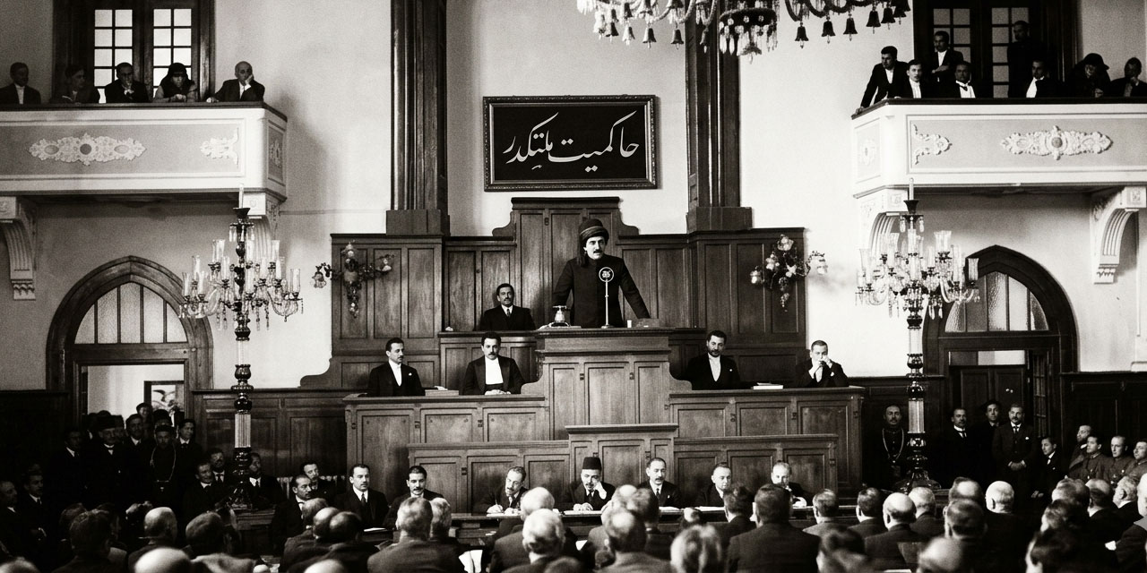 Said Nursi'nin 23 Nisan'da TBMM kürsüsünde dua etmesi