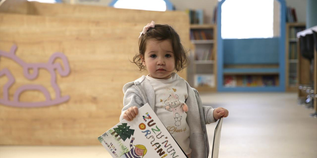 Bebek kütüphanesi ailelerin ikinci adresi oldu