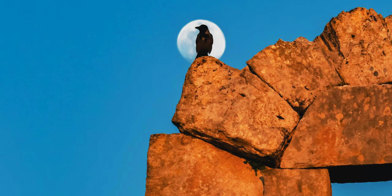 Karga, Side Antik Kenti ve dolunay manzarası