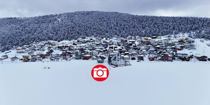 Keyfalan Yaylası beyaz rahmet karla kaplandı