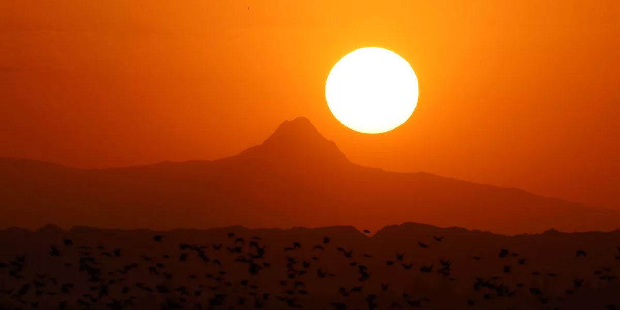 Türkiye'nin en doğusunda gün batımı