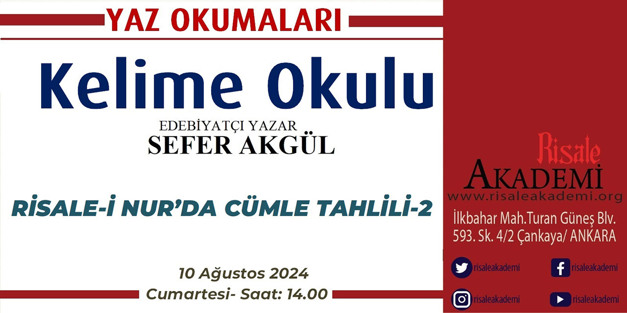 Risale-i Nur'da Cümle Tahlili semineri