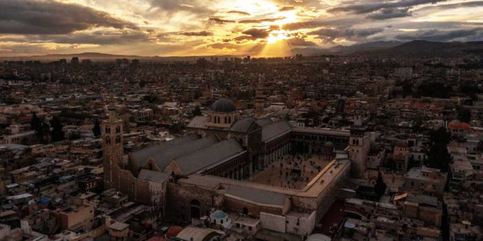 Günbatımında Şam Emevi Camii