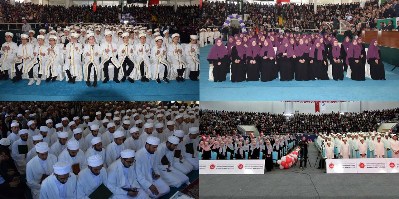 Giresun, Bitlis ve Bayburt'ta 500 hafız icazet aldı