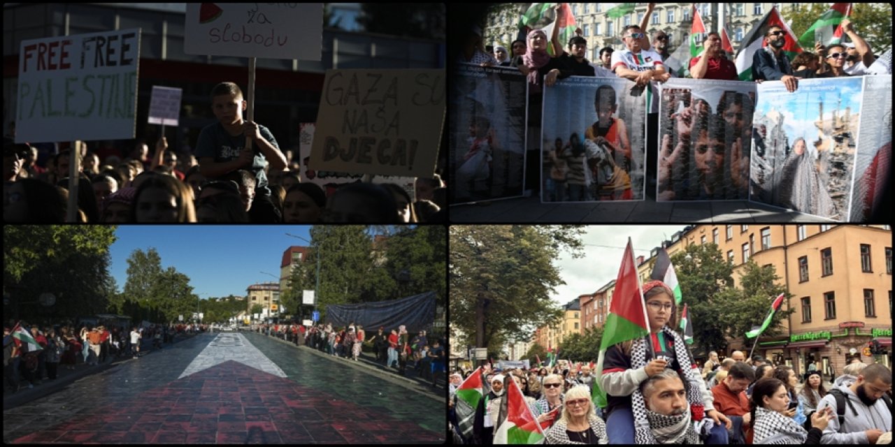 İsveç, Yunanistan, Bosna Hersek ve Avusturya'da Gazze'ye destek gösterileri