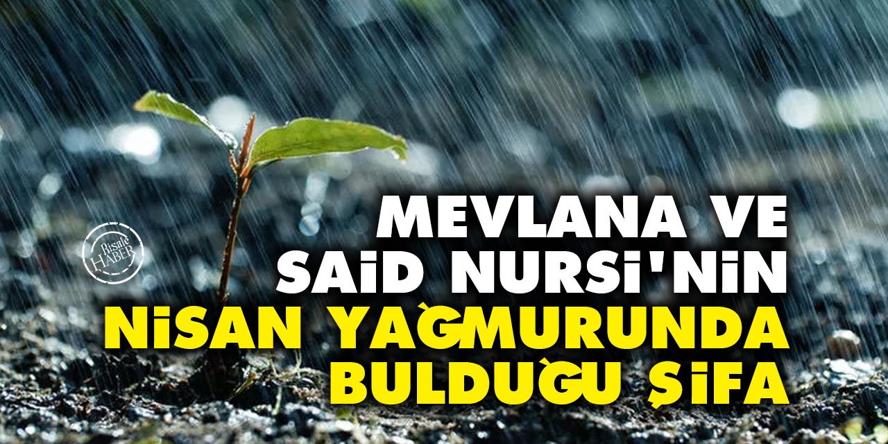 Mevlana ve Said Nursi'nin Nisan yağmurunda bulduğu şifa