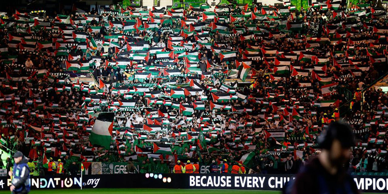 Celtic taraftarı Filistin'e desteğini sürdürmekte kararlı