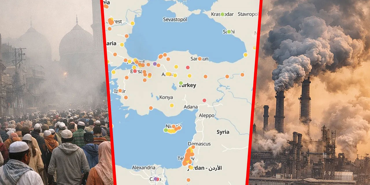 Dünya'da havası en kirli 25 şehir, Türkiye'den 3 şehrin havası çok krili