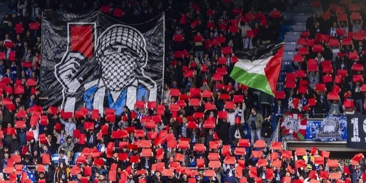 İspanya 1. Futbol Ligi'nde de (LaLiga), israile kırmızı kart gösterildi