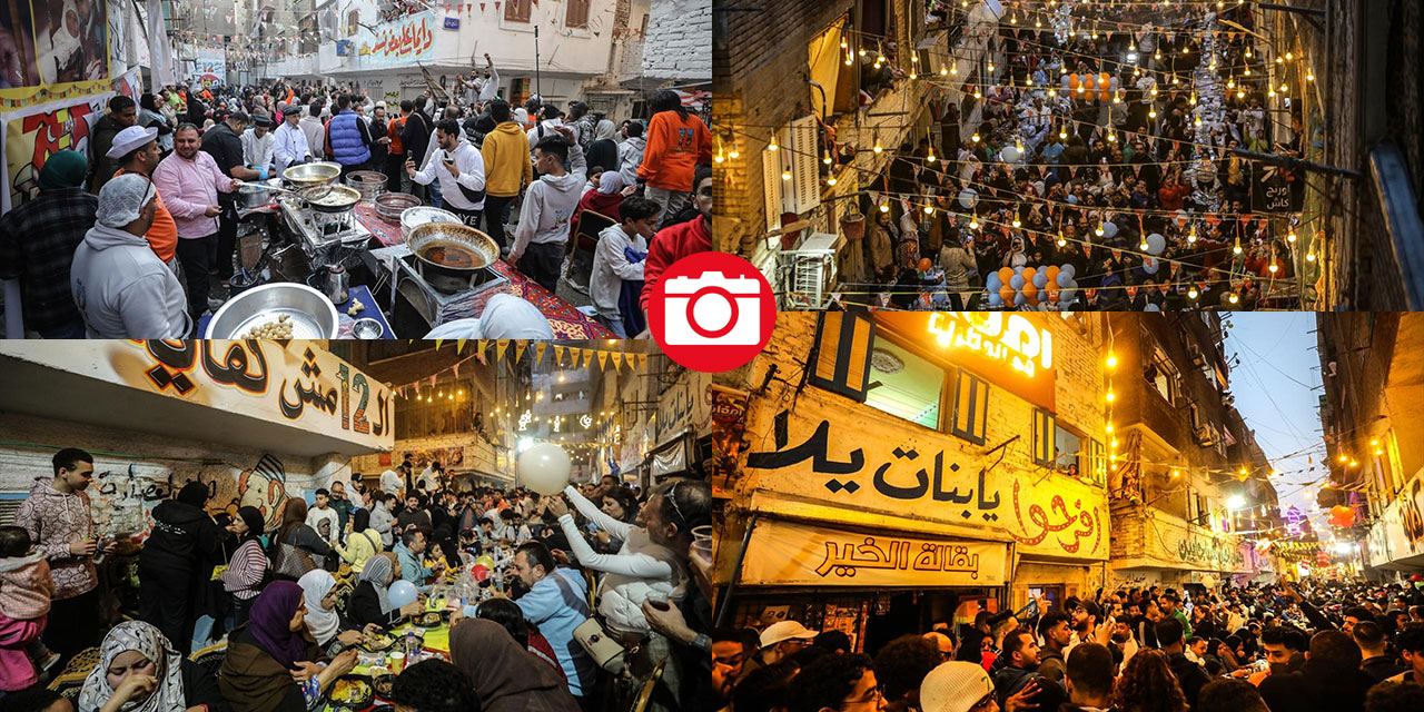 Mısır'ın başkenti Kahire’de binlerce kişiyle sokak iftarı