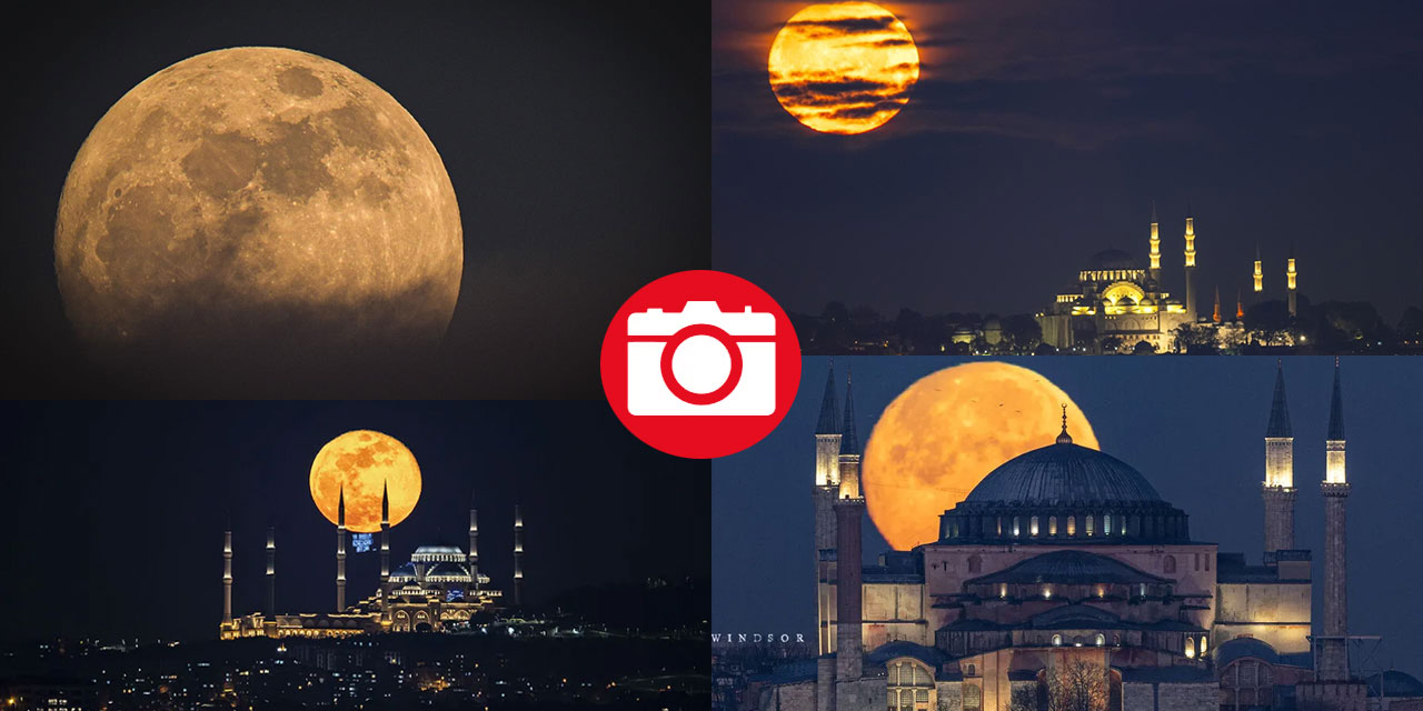 Ankara ve İstanbul'da dolunay