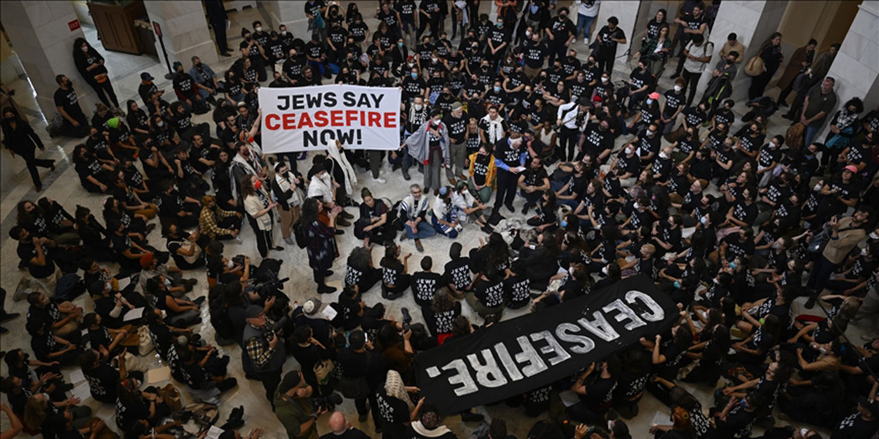 ABD kongresinde 'israili durdurun' eylemi yapıldı