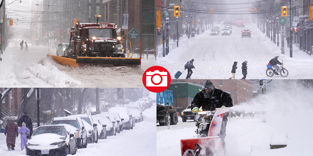 Kanada, kar fırtınasına yakalandı