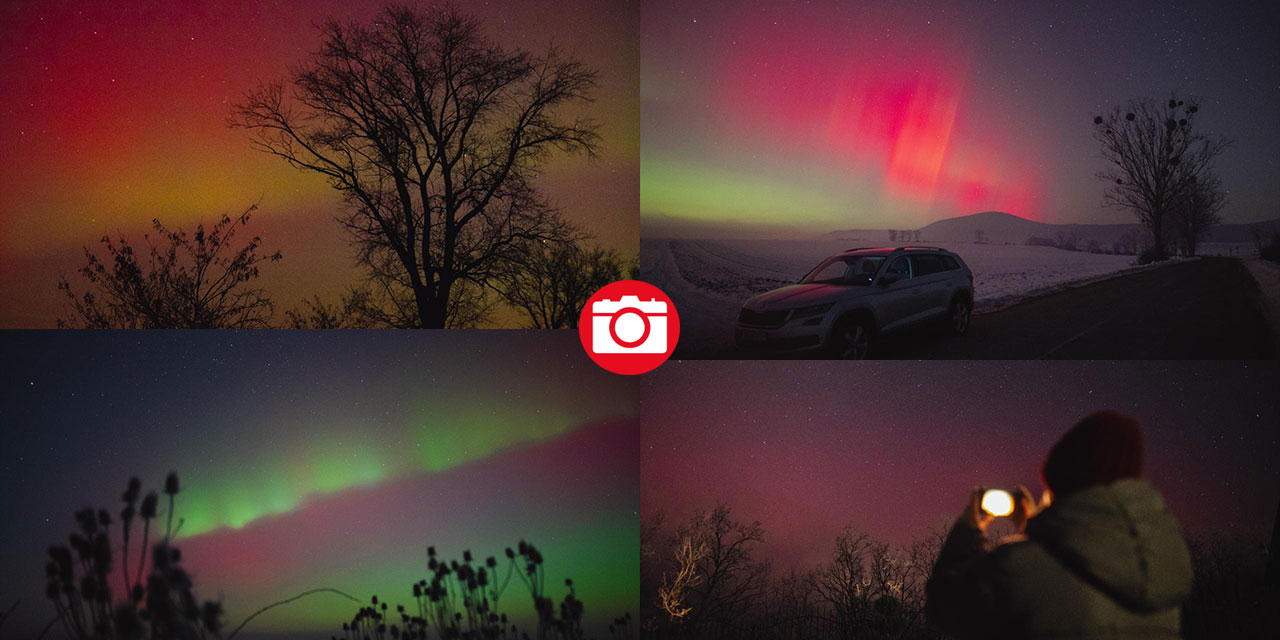 Macaristan'da rengarenk Kuzey Işıkları gözlemlendi